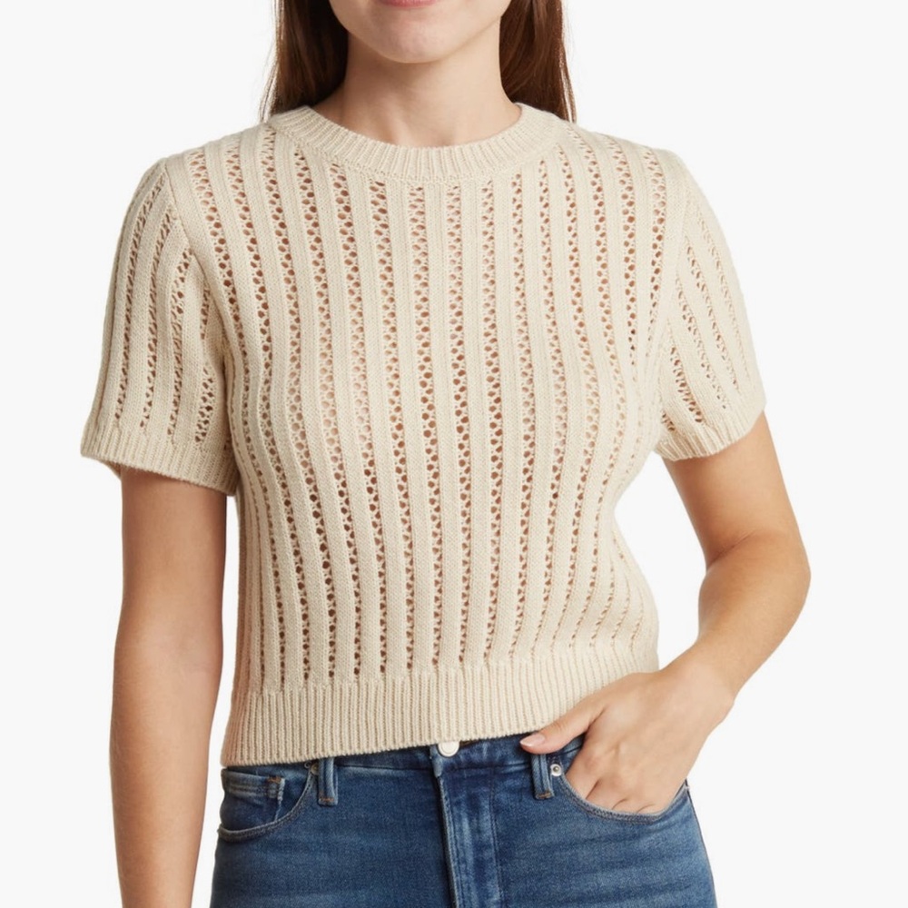Knit short sleeve shirt